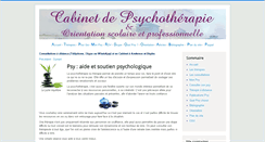 Desktop Screenshot of cabinet-de-psychotherapie.fr